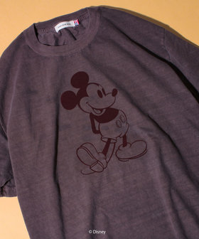 GOOD ROCK SPEED】MICKEY / フロッキープリントTシャツ（5-0640-5-53