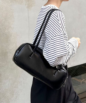 WEB限定カラーあり】ロングハンドルボストンバッグ（4-0121-3-32-102