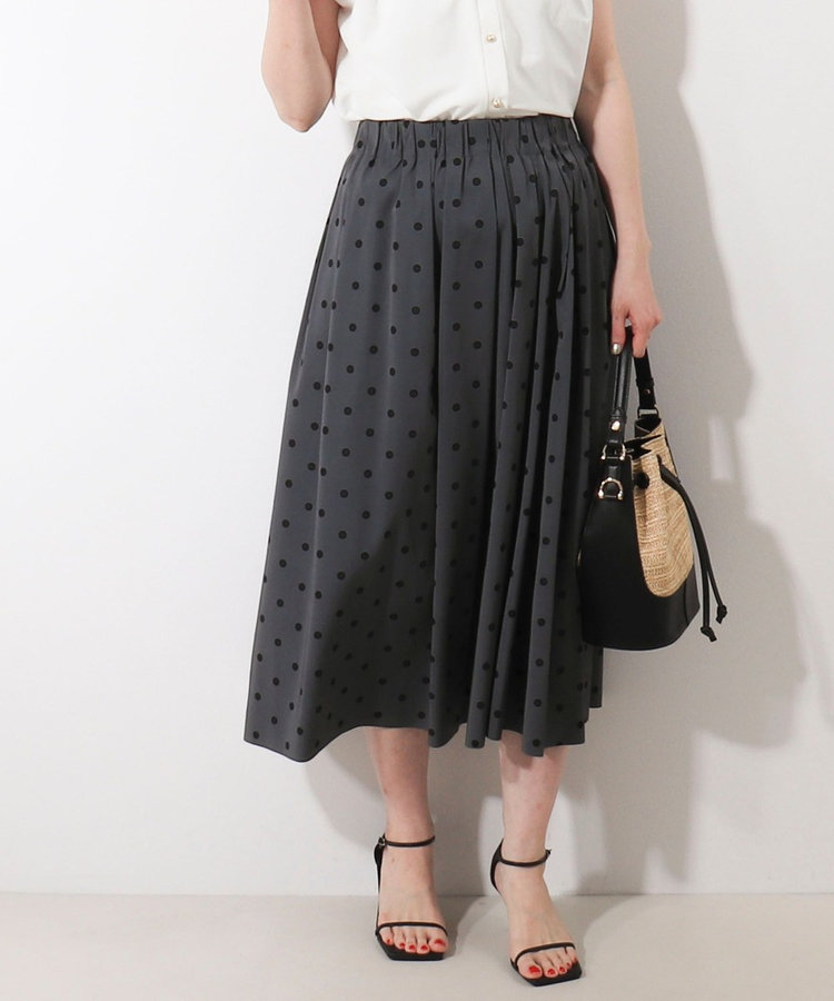 リバーシブルタフタドットスカート（5-0818-2-06-003）｜MICO COULIER