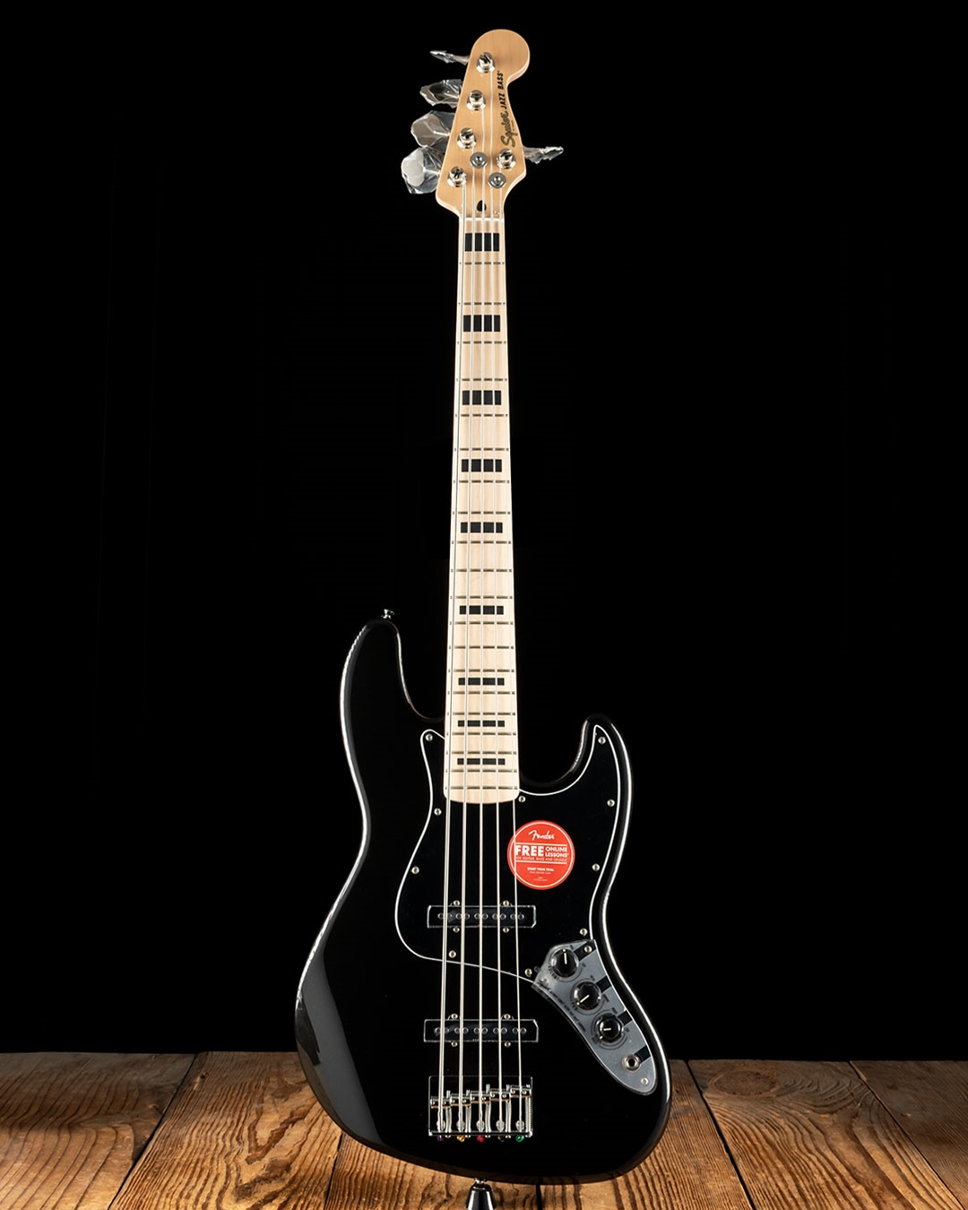 Squier Affinity Series Active Jazz Bass V - Black Metallic