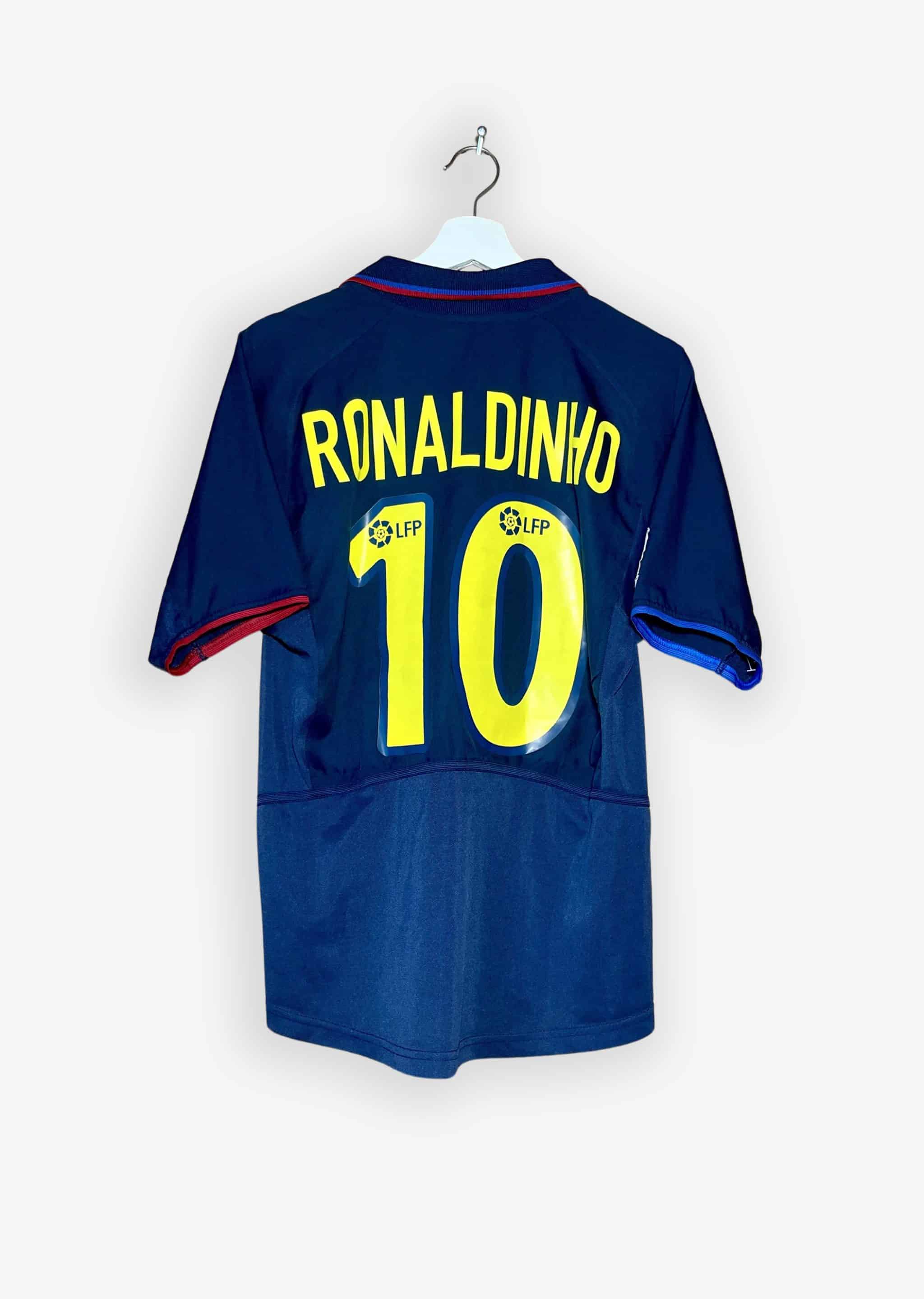 FC BARCELONA 2003/04 THIRD SHIRT – #10 RONALDINHO (SIZE S) - Nr10