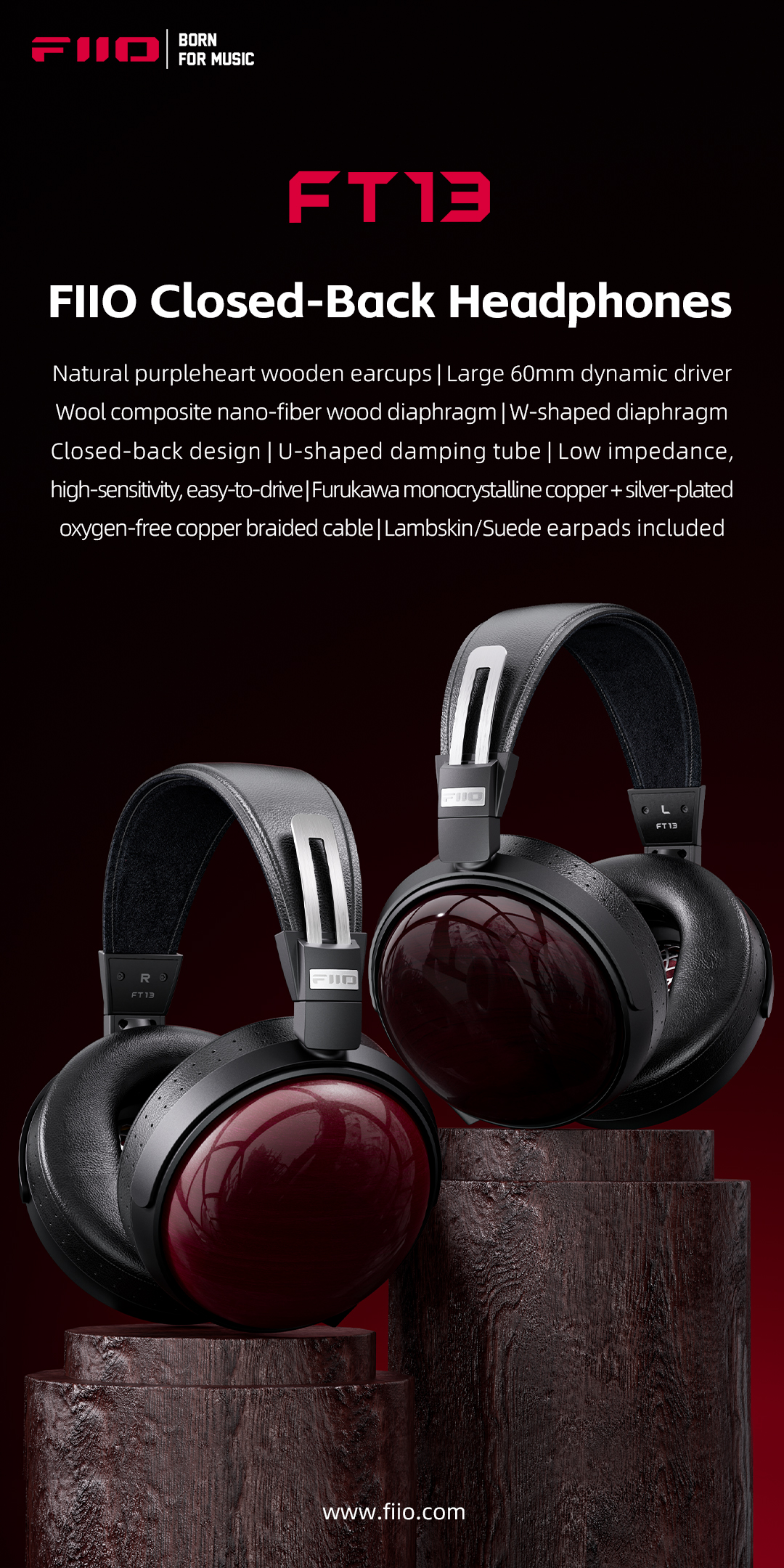 FIIO Closed-Back Headphones FT13 Is Officially Released!-FIIO