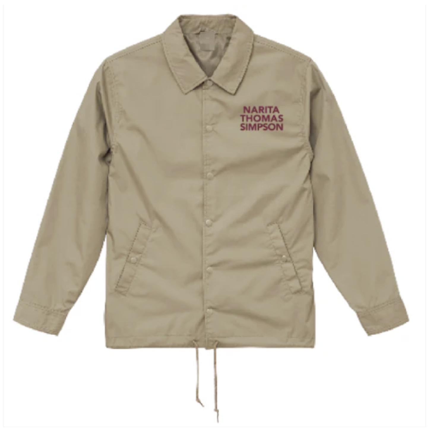 コーチジャケット(ベージュ) – NARITA THOMAS SIMPSON OFFICIAL STORE