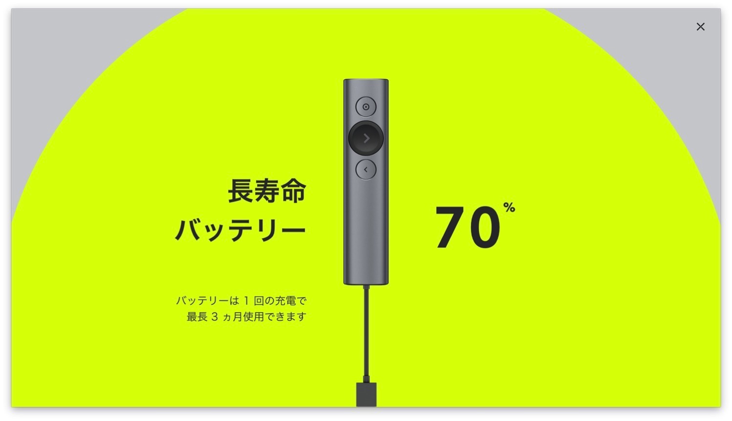 視線を釘付け！魅せるBluetoothプレゼンター「ロジクール Spotlight