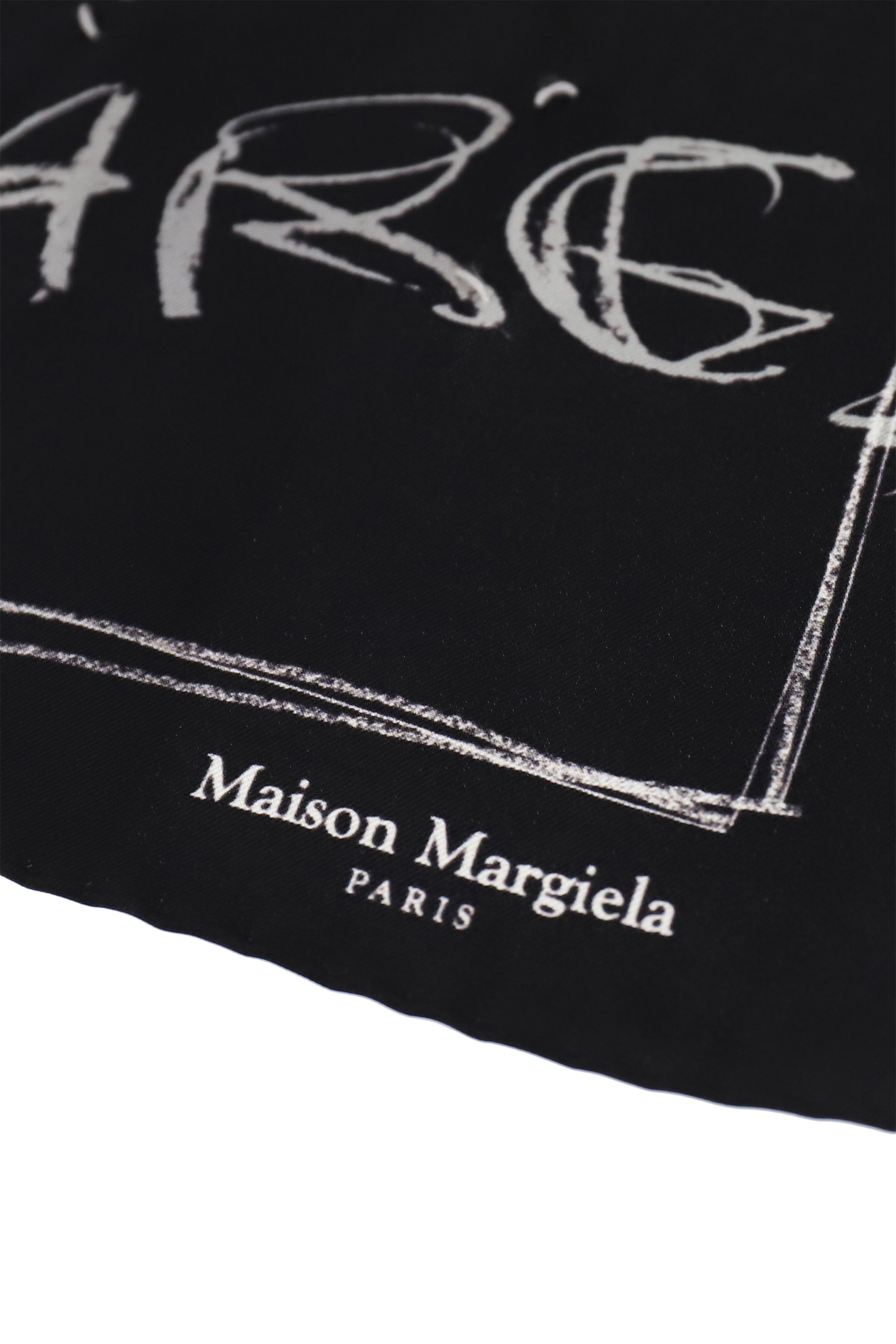 BREATH ブレス FW24 BLACK CARD SILK SCARF / BLK - NUBIAN