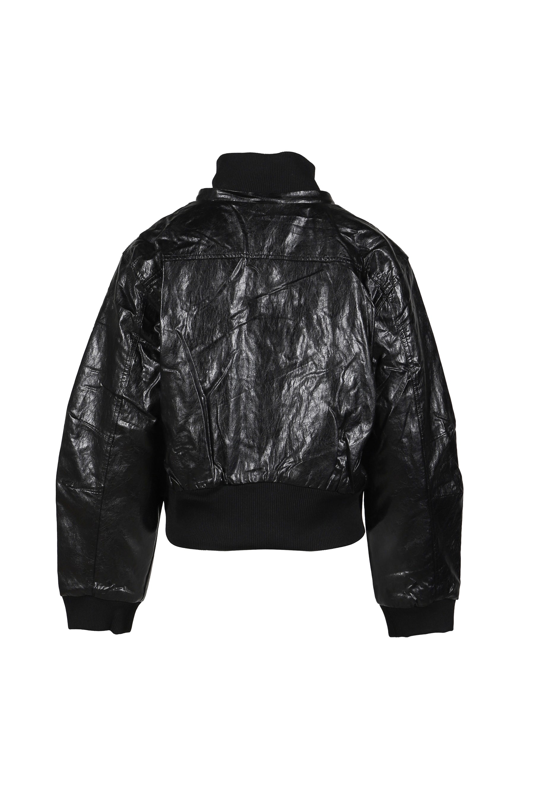 BOHEMSEO ボヘミアンソウル FW25 LEATHER FUR HOOD JUMPER / BLK