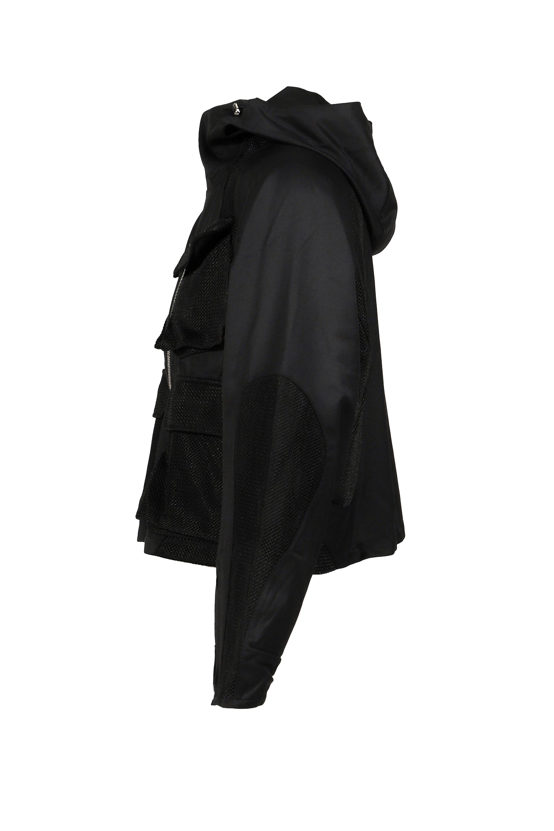 FFFPOSTALSERVICE FW25 AIRE CURVED ZIP GAME JACKET / BLACK - NUBIAN