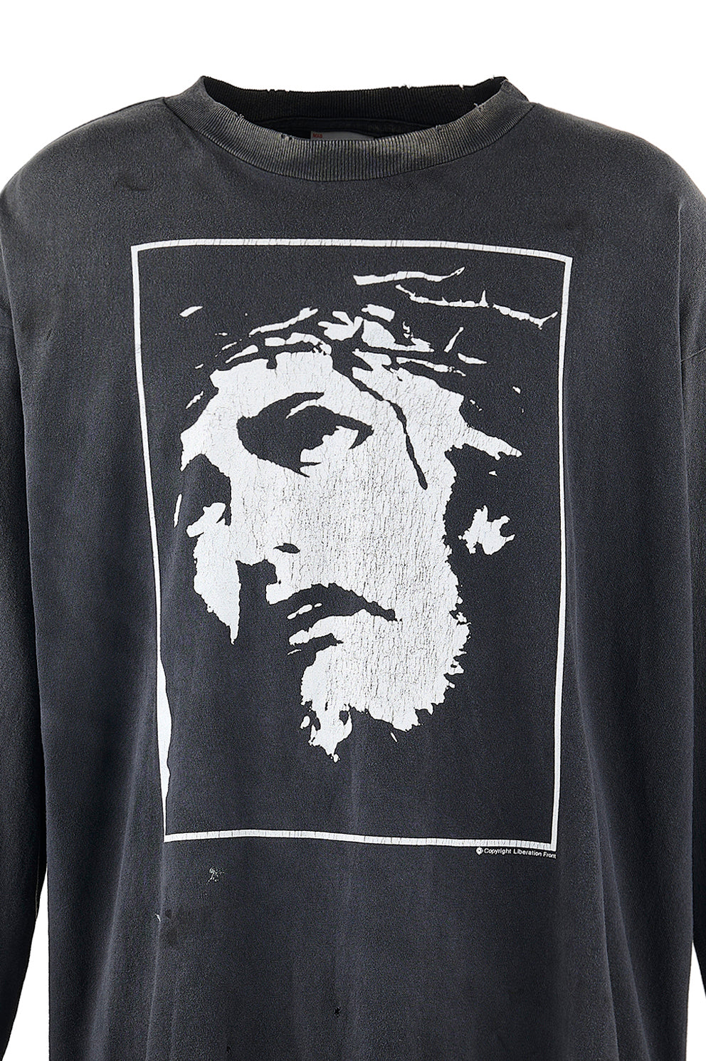 SAINT Mxxxxxx Saint Michael SS25 LS TEE/LOVE SAINT / BLK - NUBIAN