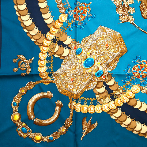 エルメス HERMES カレ90 KOSMIMA スカーフ ブルー P14469 – NUIR VINTAGE