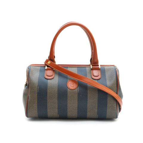 フェンディ FENDI ペカン ミニボストン ハンドバッグ ブラウン P13284