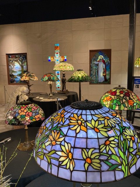 貴重 J.PRESS New Haven アメリカ製 ステンドグラス装飾ミラー