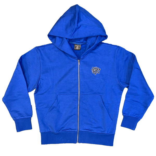 premium zip up hoodie - blue – always do what you should do