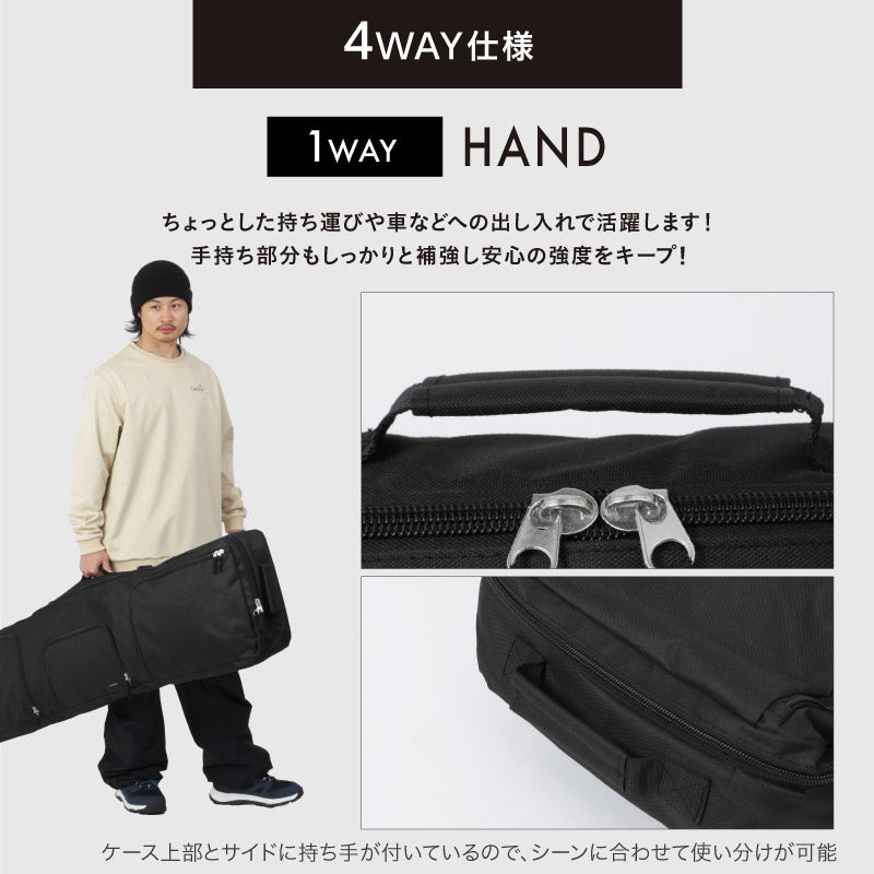 スノーボードケース ウィール付き スノーボード 板バッグ スキー