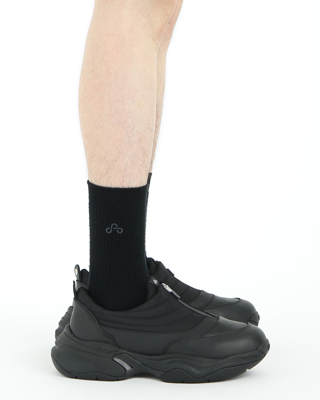 OAO Official Store] FOUNTAIN All Leather Black Waterproof mens