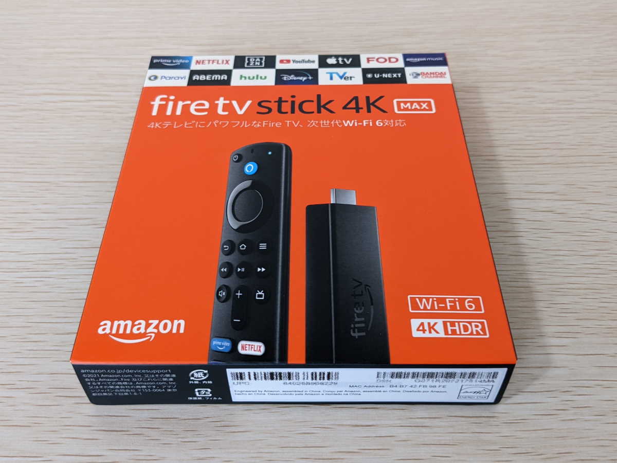 Amazonの「Fire TV Stick 4K Max」が快適すぎてテレビ離れが加速する