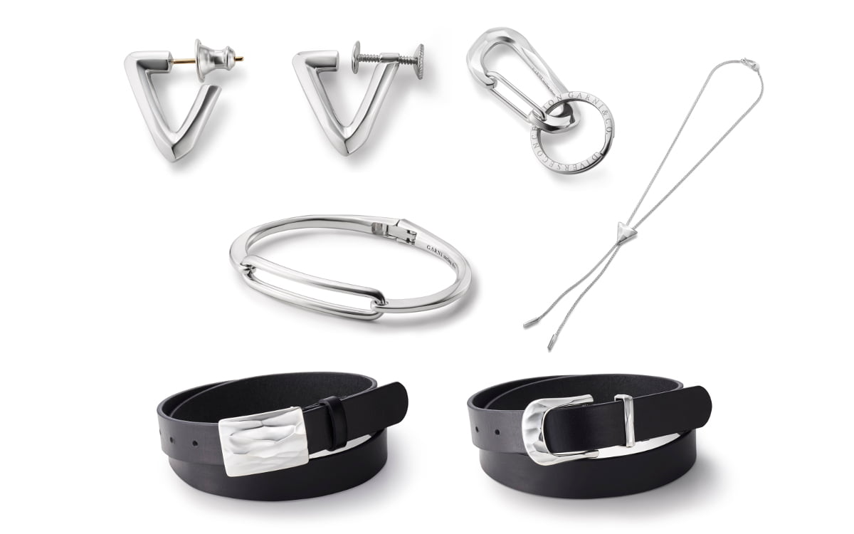 ガルニ“トライアングル”モチーフのシルバージュエリー＆ベルト、新作7