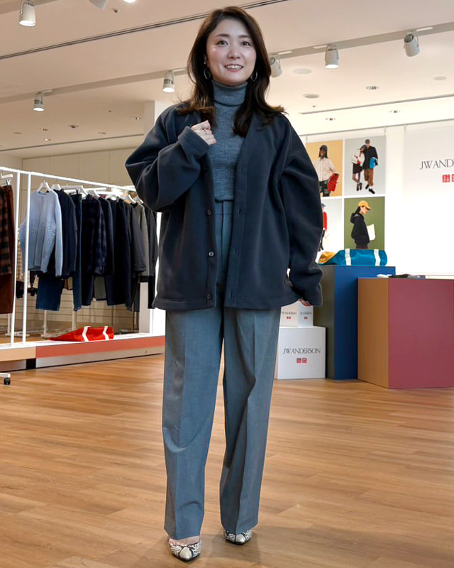 大枝千鶴が着る話題の【UNIQLO and NEEDLES】きれいめ派OLがフリースで
