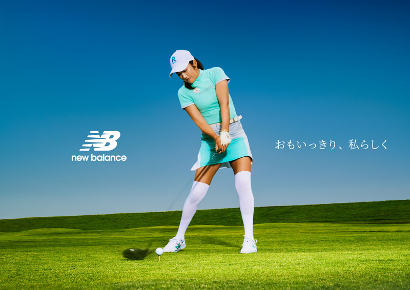 白にターコイズブルーが真夏ラウンドに映える！ ニューバランスの新作