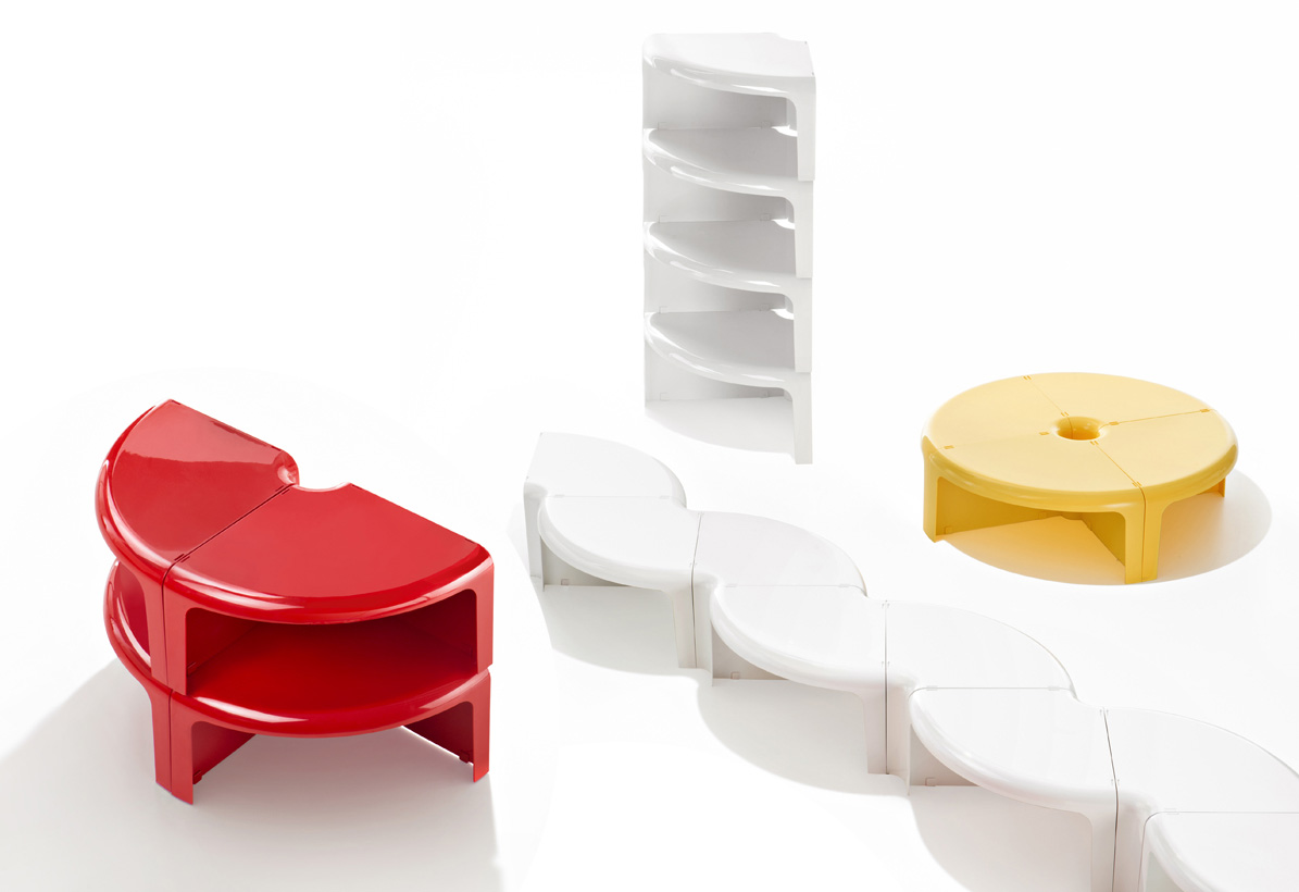 4つで1個のプラスチック家具「クアトロクアルティ」 | 名作家具と