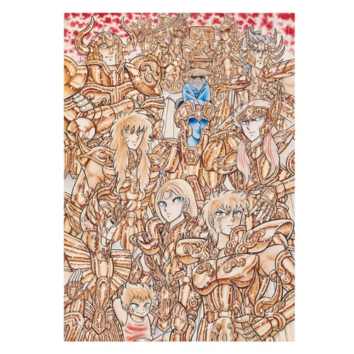 聖闘士星矢」の複製原画。(c)車田正美／集英社 [画像ギャラリー 11/14