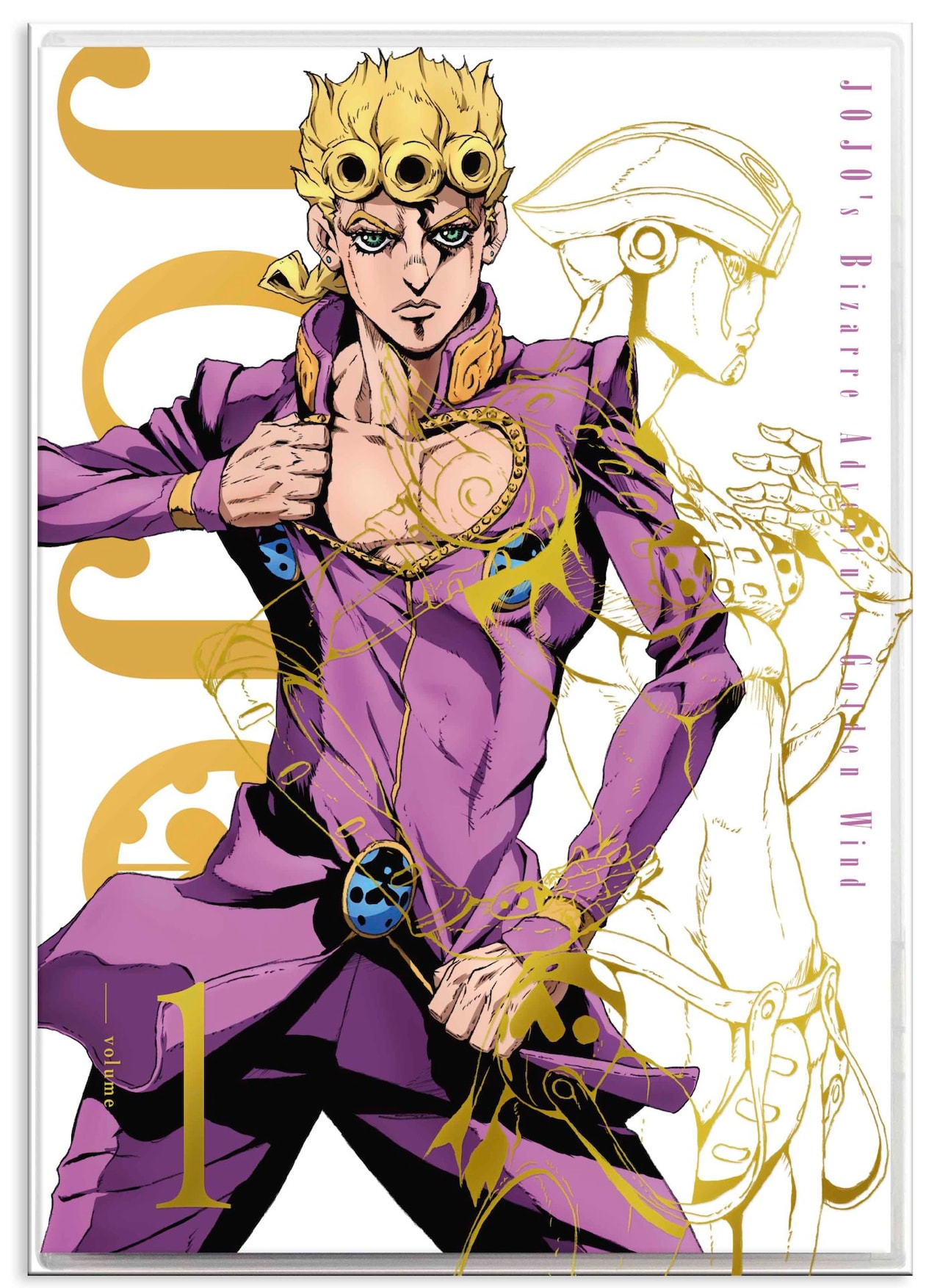 ジョジョの奇妙な冒険 黄金の風」Blu-ray / DVDの1巻ジャケット