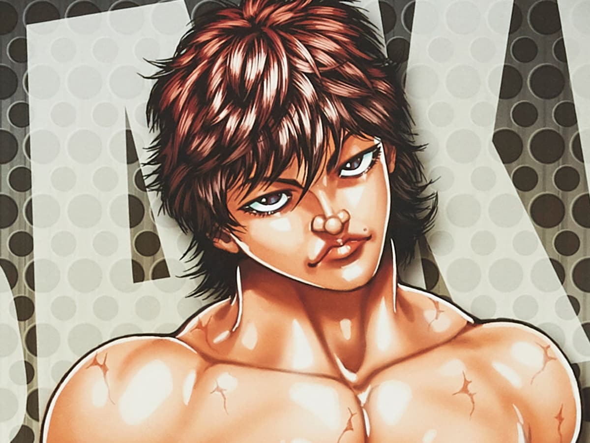 板垣恵介の直筆サイン入り「範馬刃牙」高精細カラー複製原画。 [画像