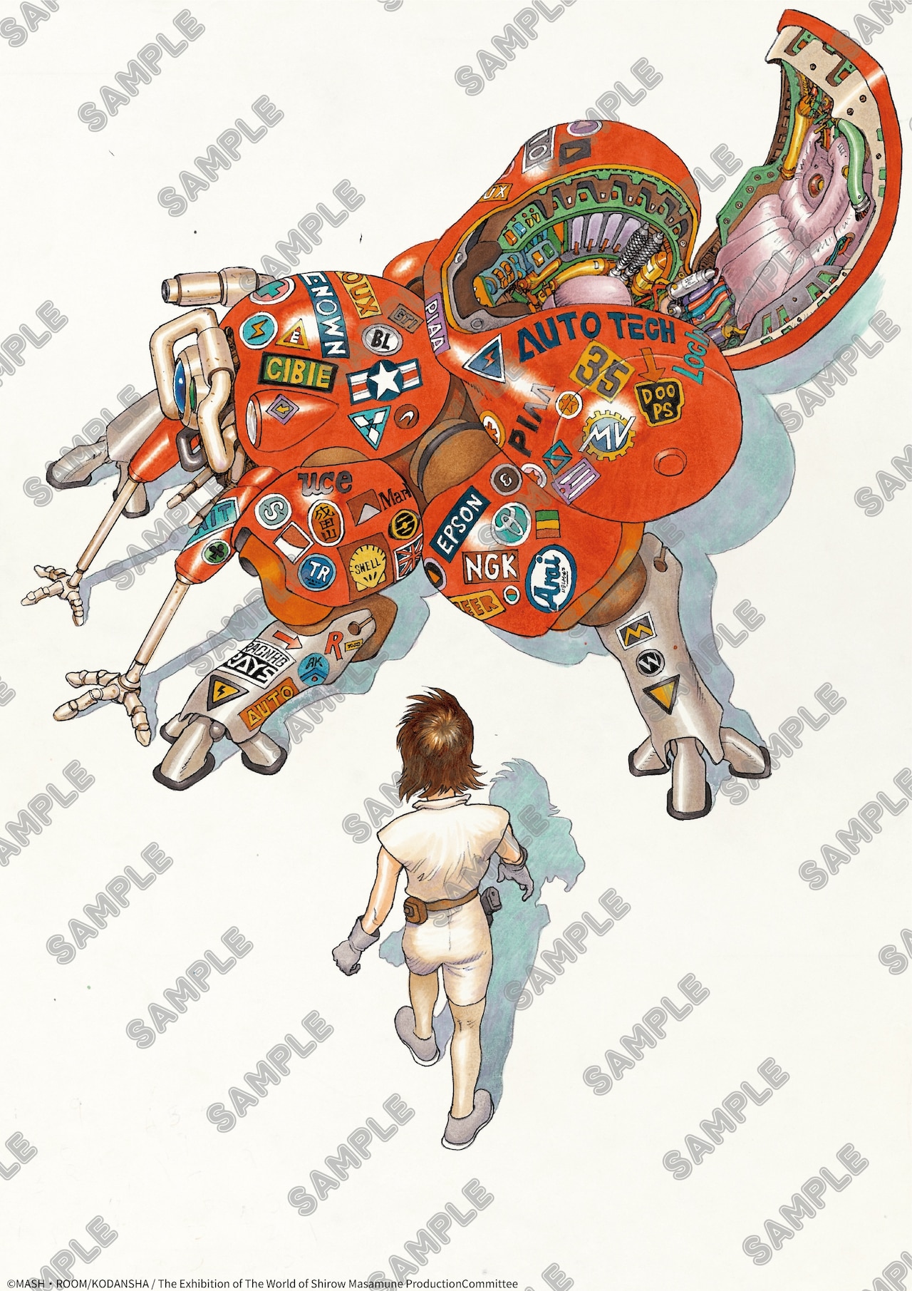 士郎正宗の世界展」大阪巡回展、大友克洋の「攻殻」トリビュート