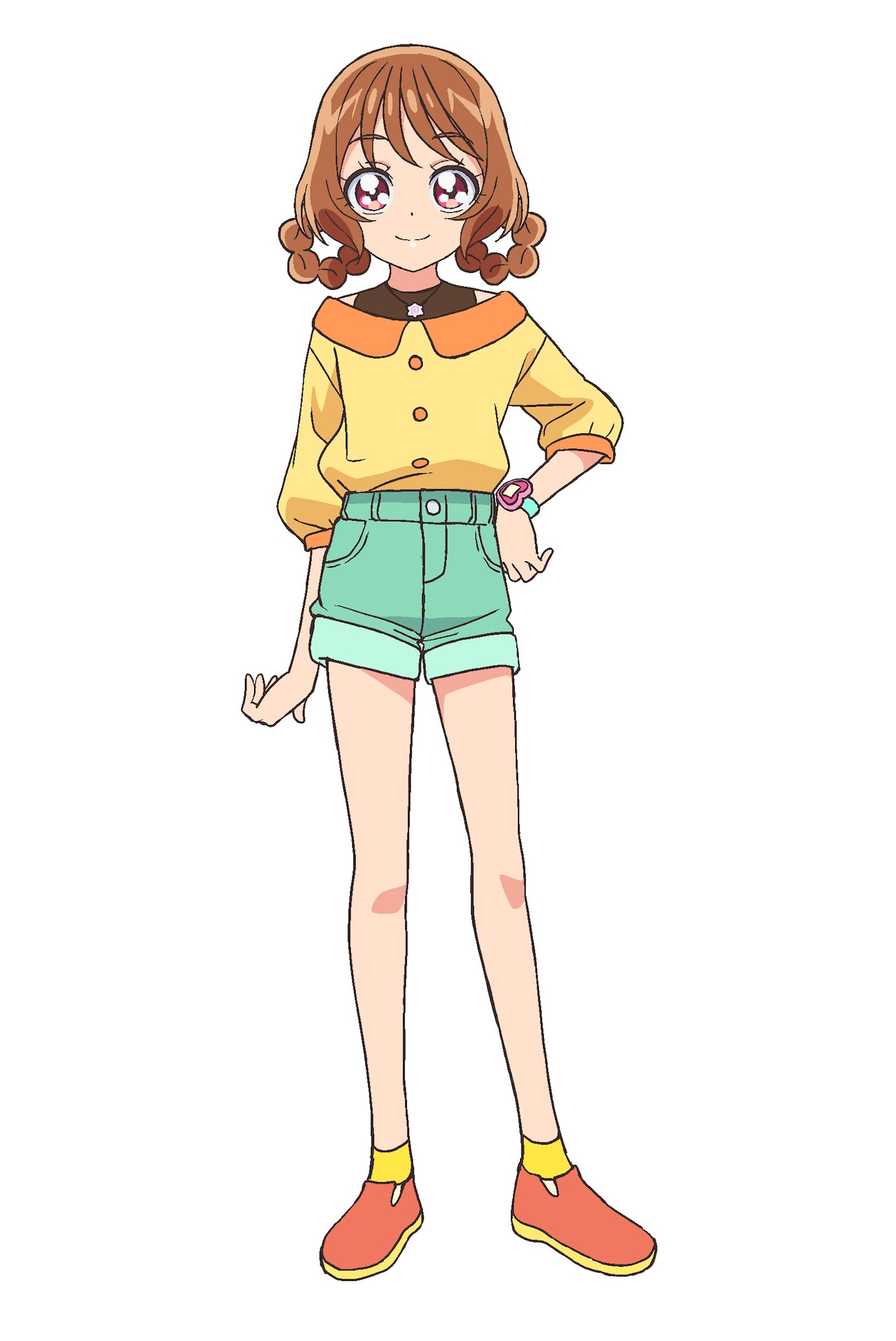 華満らん（CV：井口裕香）。よくしゃべるキュートな中学2年生。家は