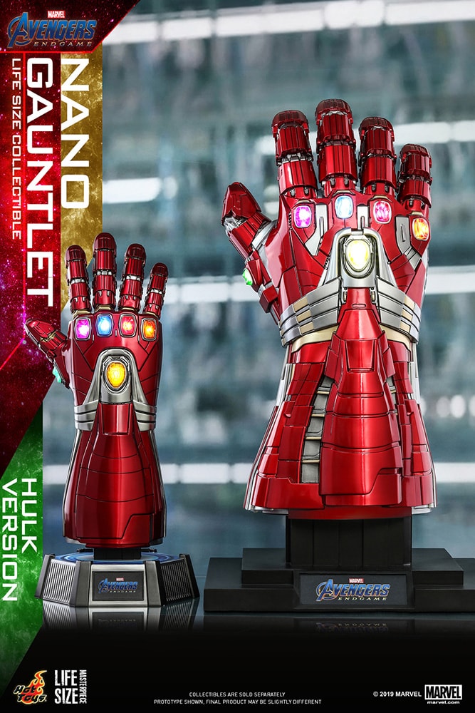 アベンジャーズ」ナノ・ガントレットが実物大で登場、ハルクサイズも