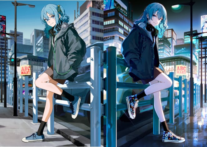 星街すいせいとコンバースのコラボシューズ発売 - 音楽ナタリー