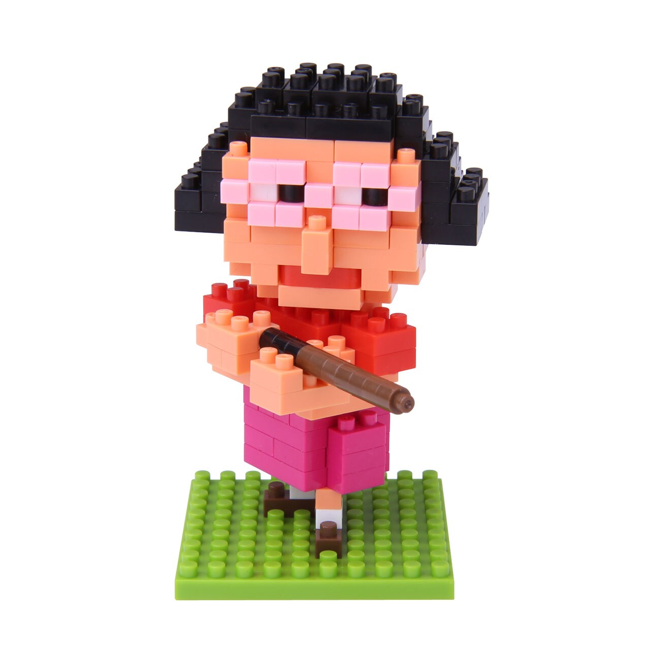 すち子と茂造じいさんがナノブロックに、本人監修で忠実に再現