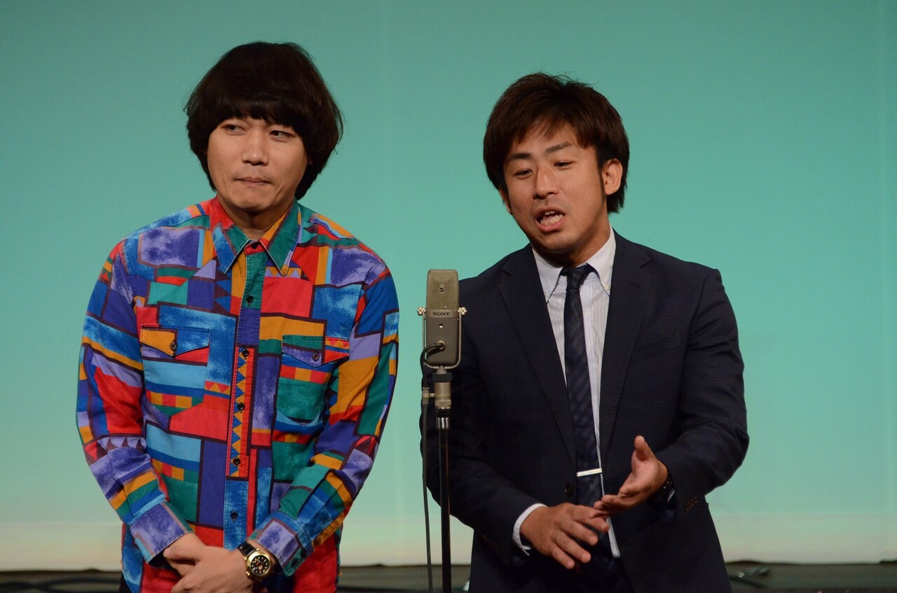 チーモンチョーチュウ。左から白井鉄也、菊地浩輔 [画像ギャラリー 2/2