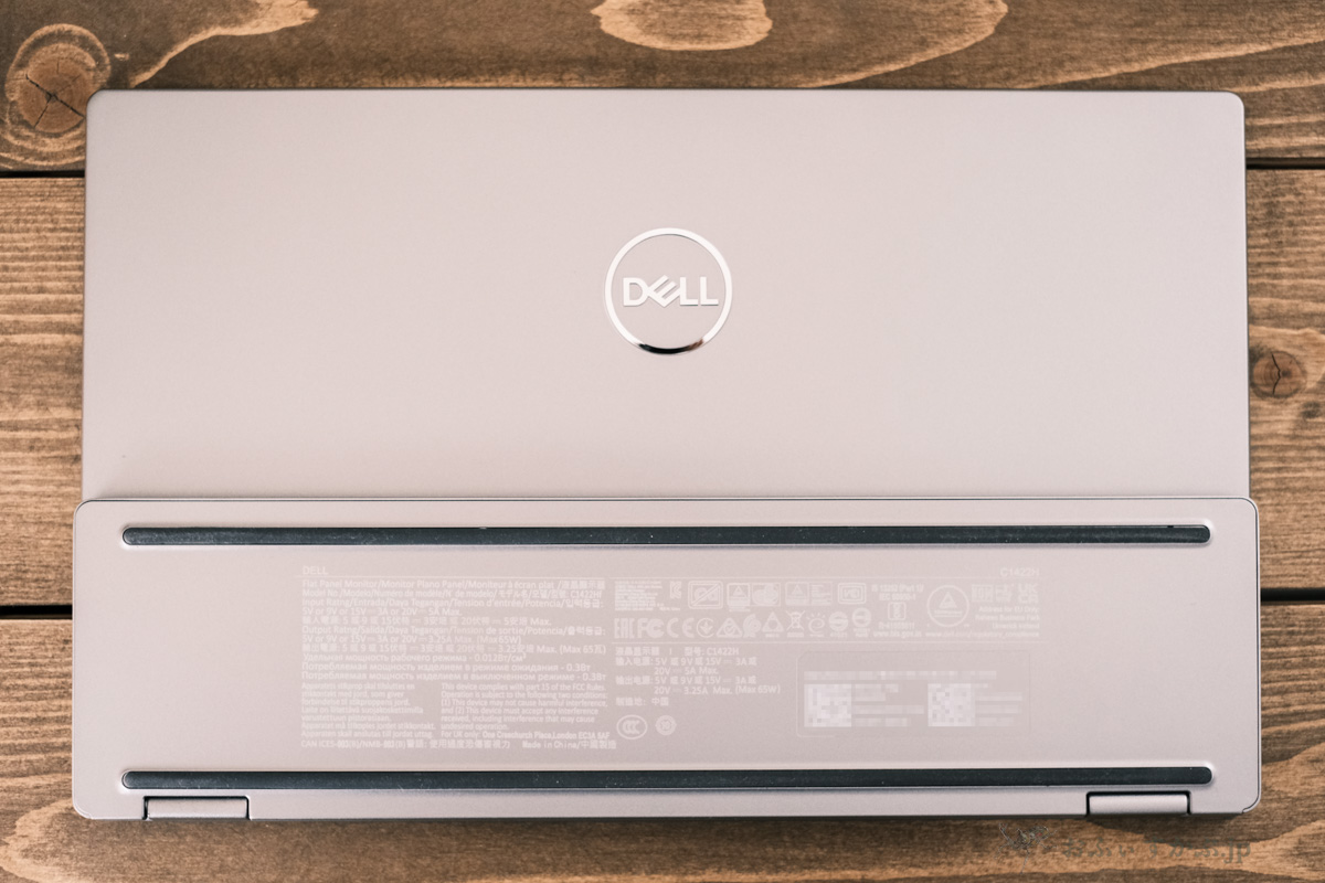 かぶ] Dell 14インチポータブルモニターC1422Hは工夫次第で使い方の幅