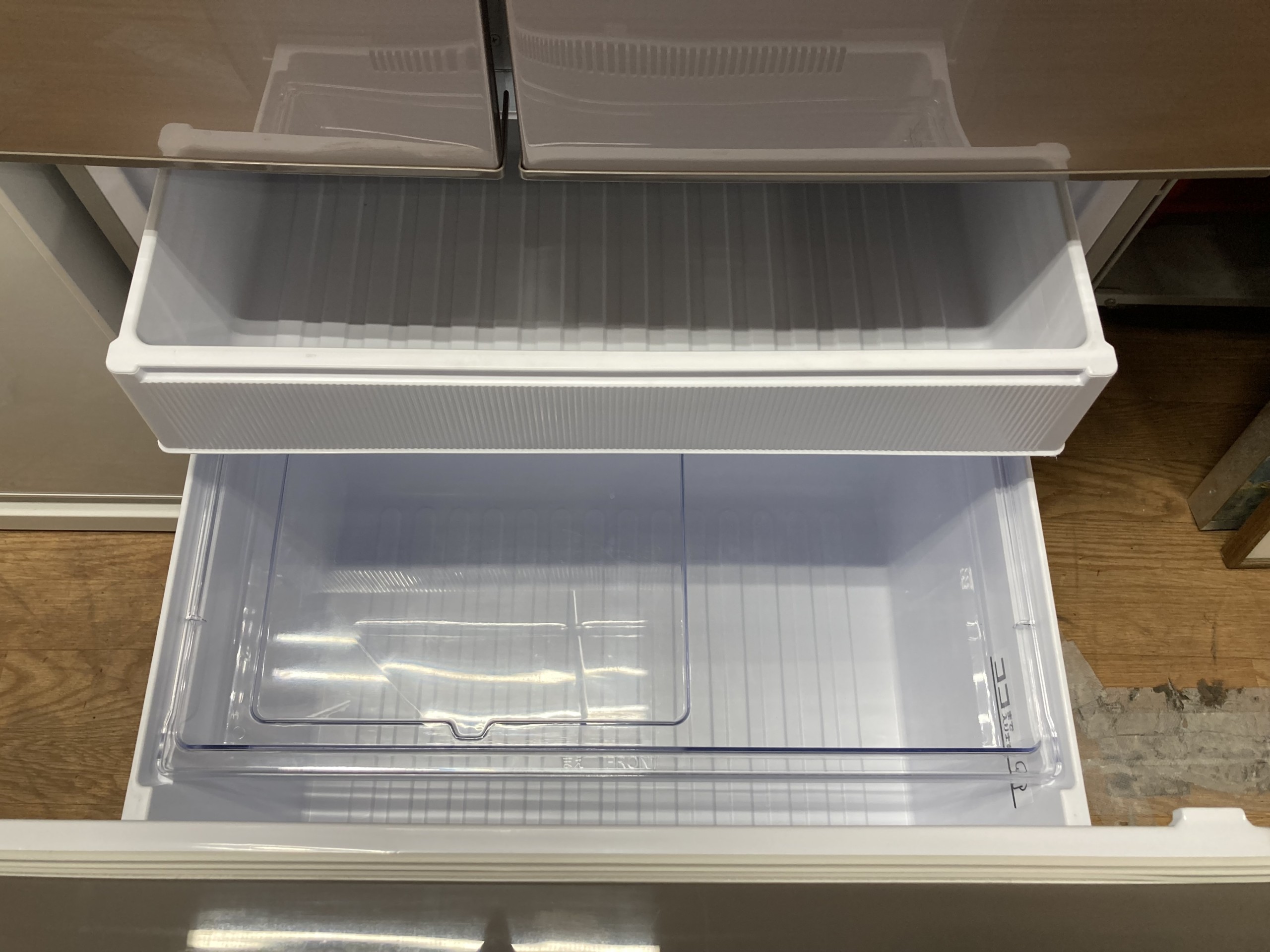 中古 2021年製 シャープ 6ドア冷蔵庫 SJ-X504H-T（502l） フレンチ