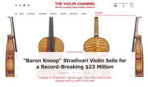 史上最高額のストラディヴァリウスが爆誕。34億円。14年ぶりに、ぶっ