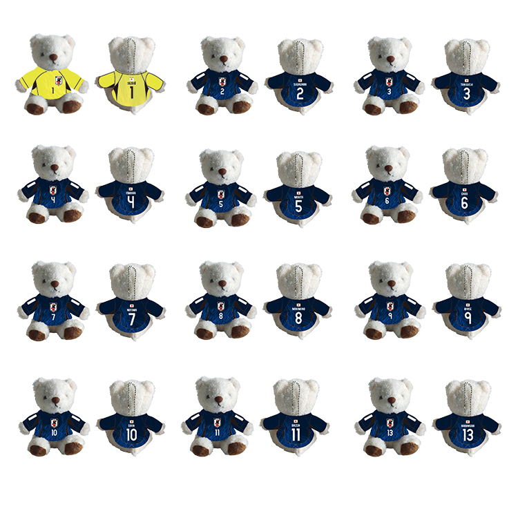 SALE】プレーヤーズベアキーホルダー2024(SAMURAI BLUE) STADIUM LINE