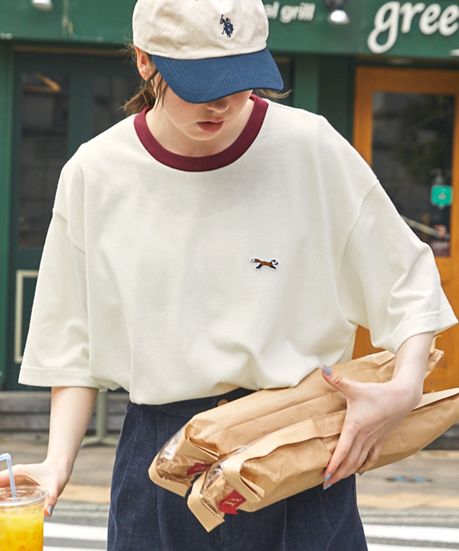 PENNEYS/ペニーズ 別注 THE FOX ロゴ ワッペン刺繍ワンポイント ルーズ