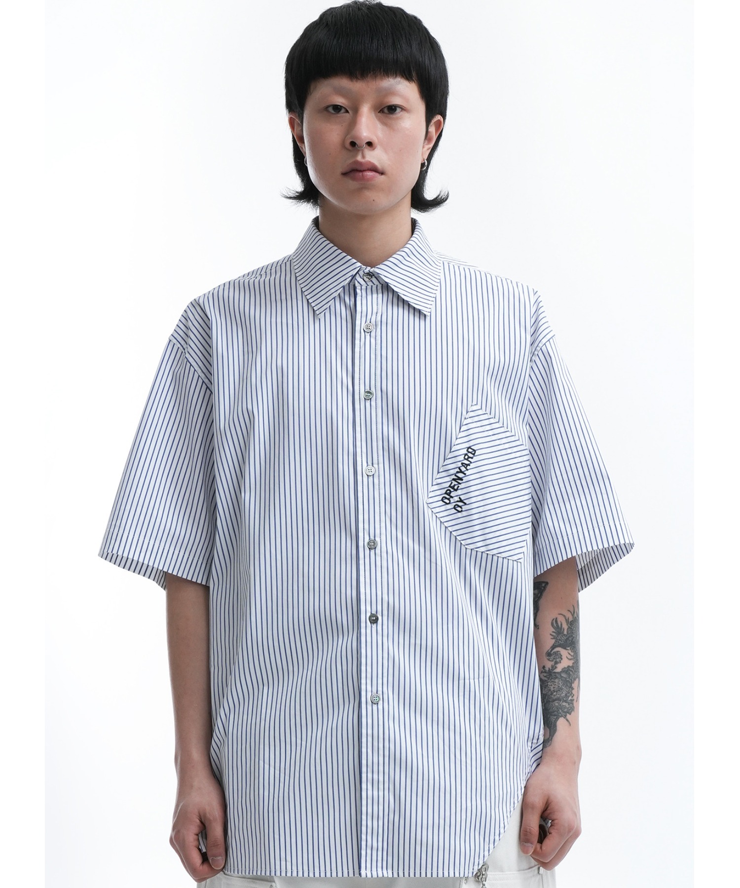 OY/オーワイ』 U.B STRIPE HALF SHIRTS/U.B ストライプ ハーフシャツ
