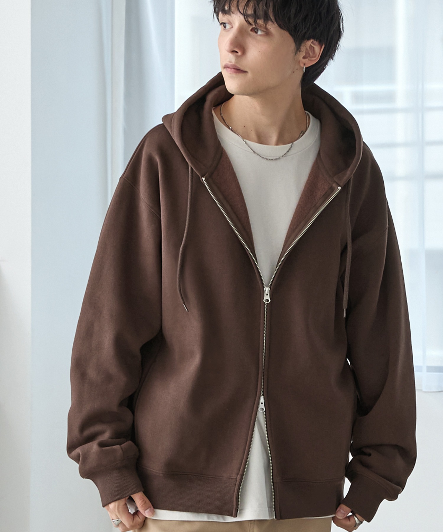 ヘビーウェイトルーズベーシックフルジップパーカー MONO-MART│MONO