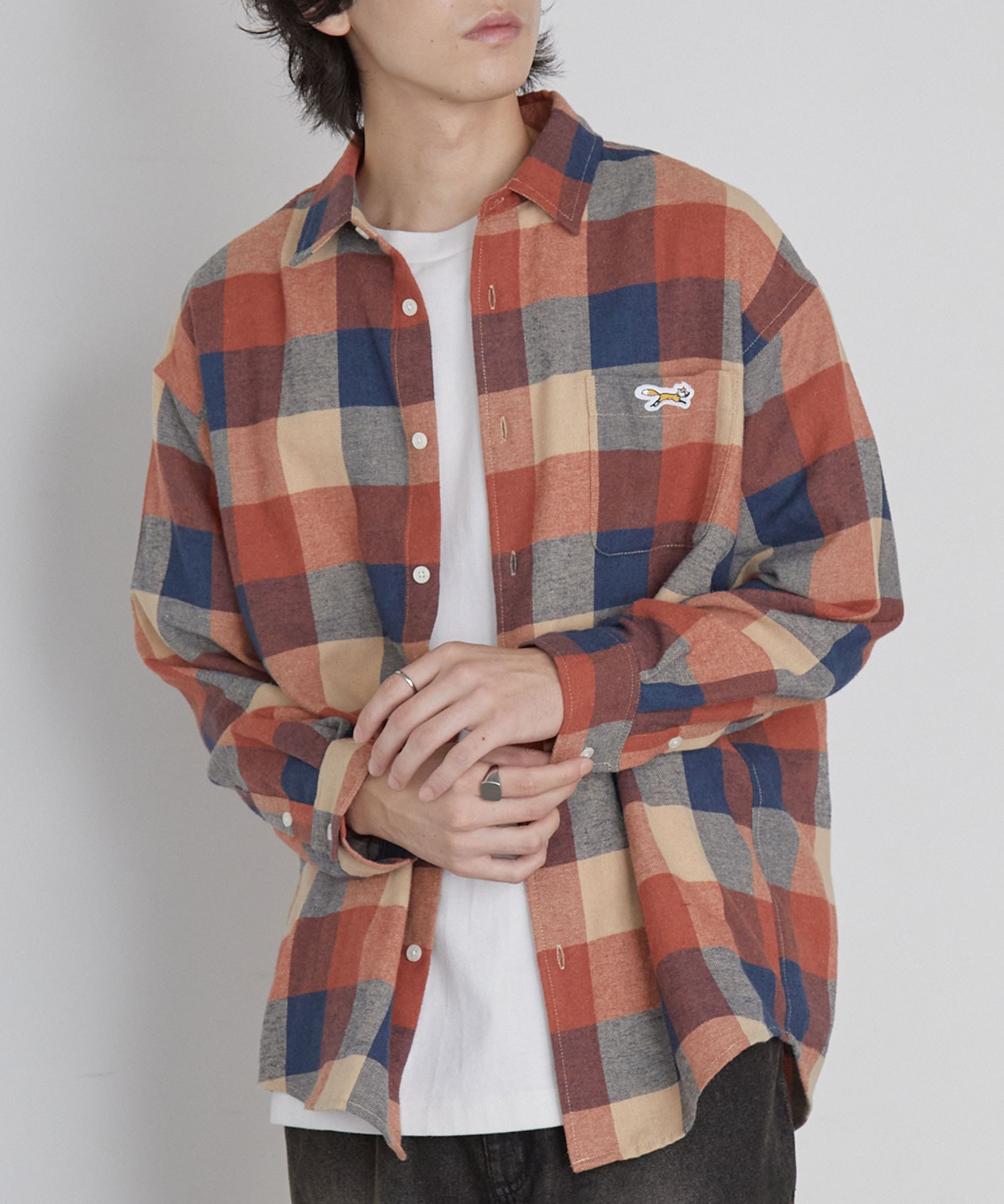 PENNEYS/ペニーズ 別注 THE FOX ロゴ ワンポイント刺繍 オンブレ