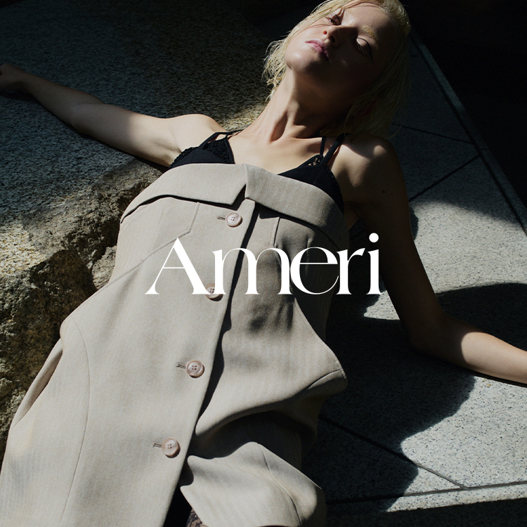 BACK OPEN LACE UP KNIT TOP（ニット/セーター）｜Ameri（アメリ）の