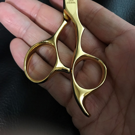 オーダーメイドシザー紹介】ドライカット5.7インチ ゴールド | OKAWA