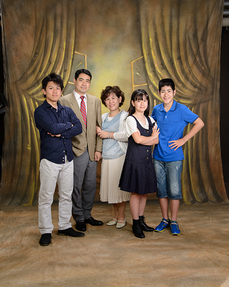 家族写真のきっかけは、アメリカのホストファミリーの家に飾ってあった