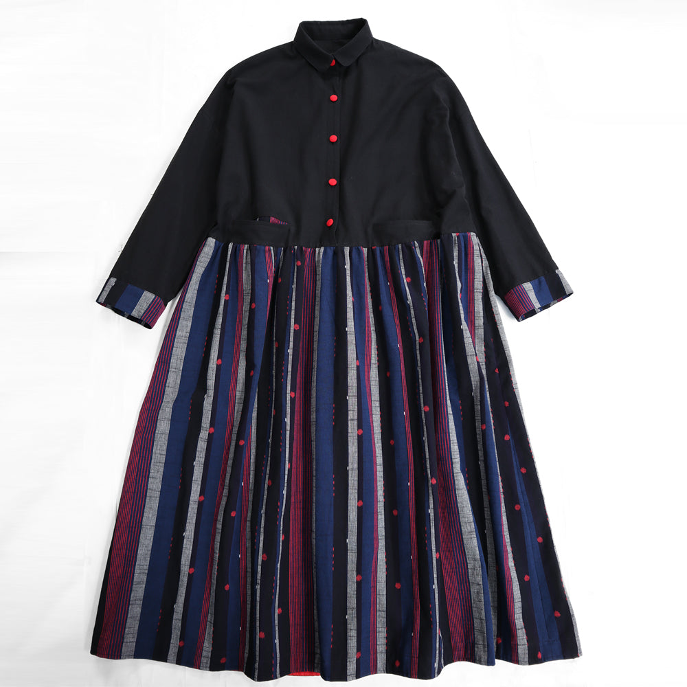 儀右ヱ門 ギエモン ぎえもん 久留米絣 ワンピース タ212 日本製