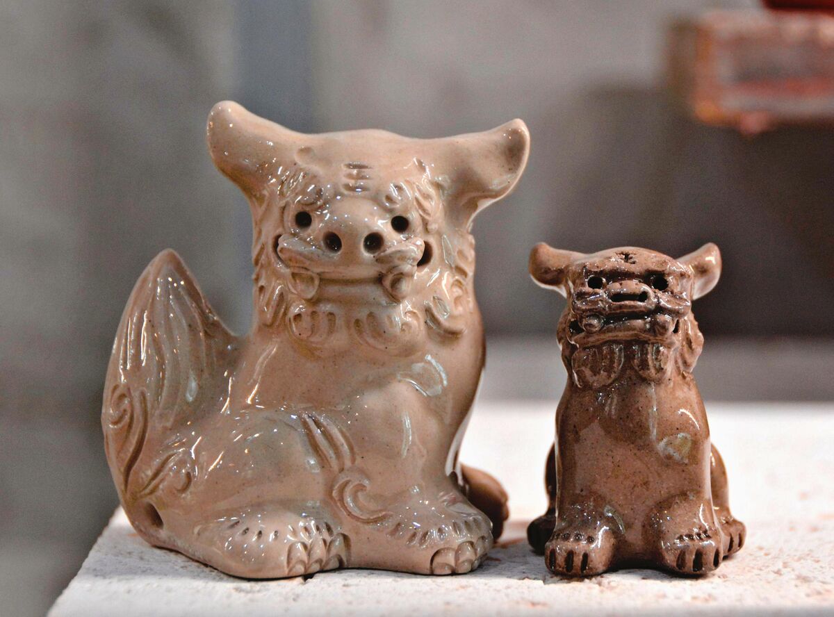 高さ5cm「ミクロシーサー」完成 300年の歴史ある壺屋焼窯元・育陶園