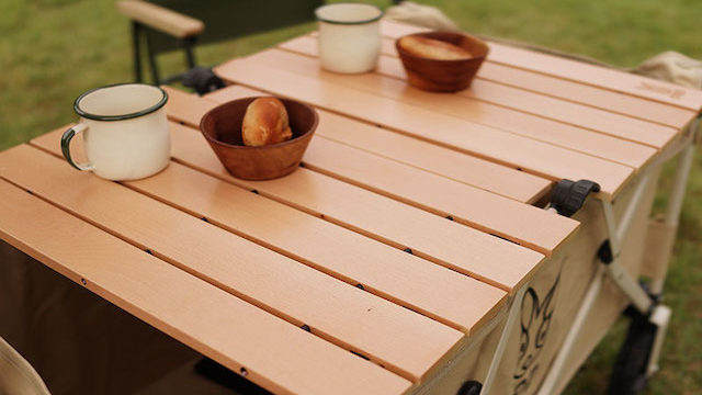 キャリーワゴンをテーブル代わりに！DODキャリーワゴン用ロール天板