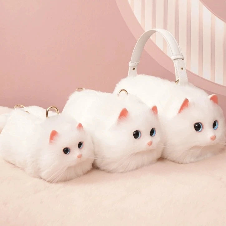 リアルな白猫ちゃん ハンドバッグ – Oh MY CAT
