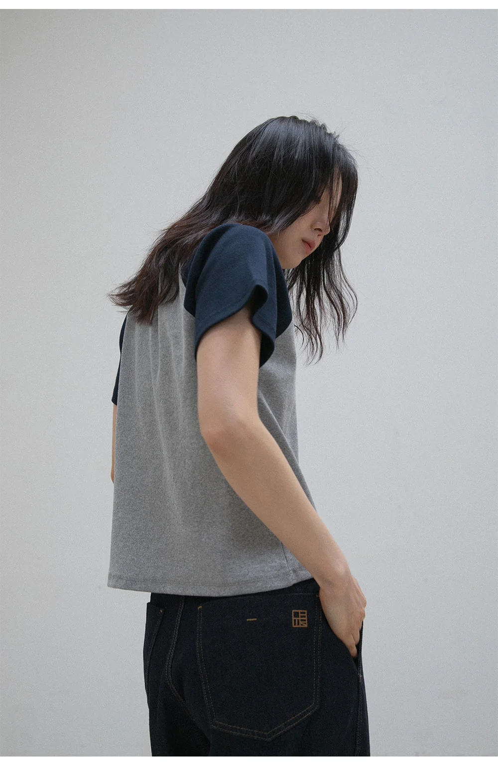scheme raglan T-shirt | OHOTORO