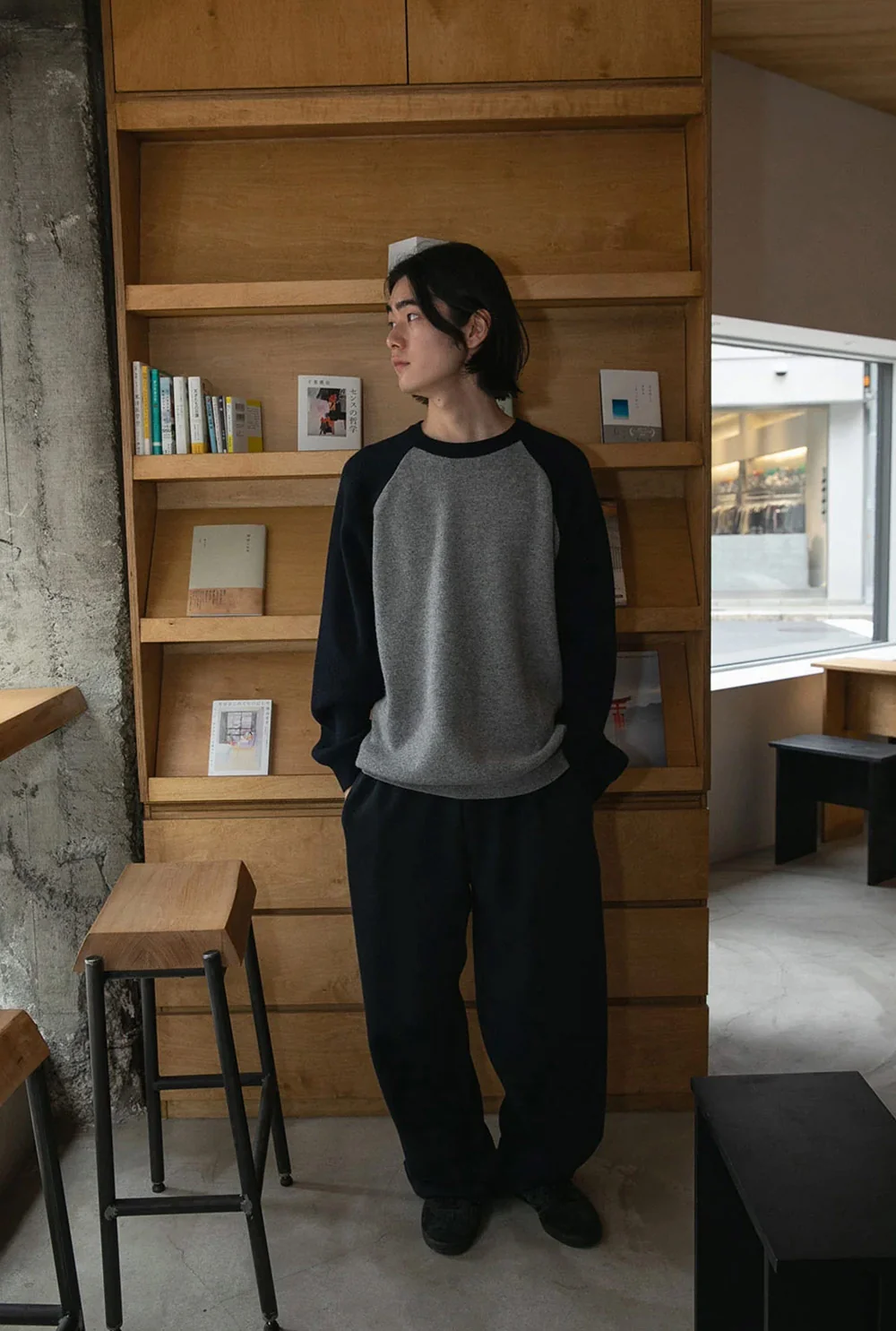 scheme raglan knit | OHOTORO