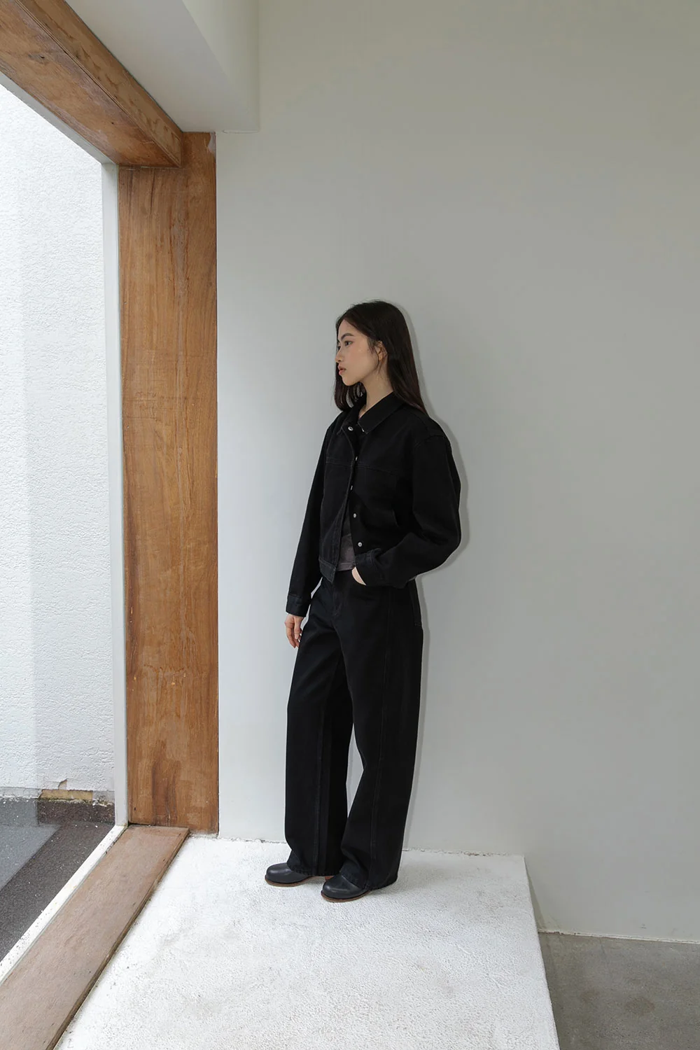 loom black jeans | OHOTORO